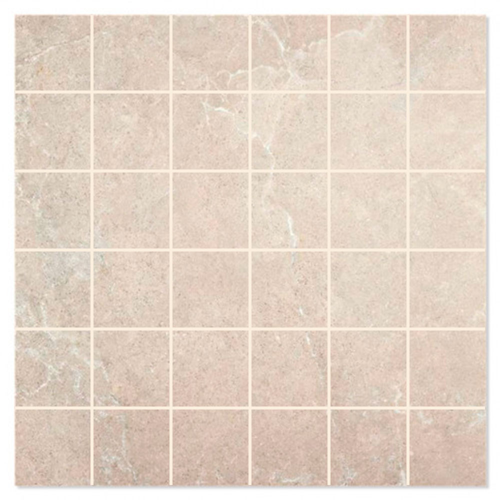 Mosaikkflis Pulse Beige Matt 30x30 (5x5) cm